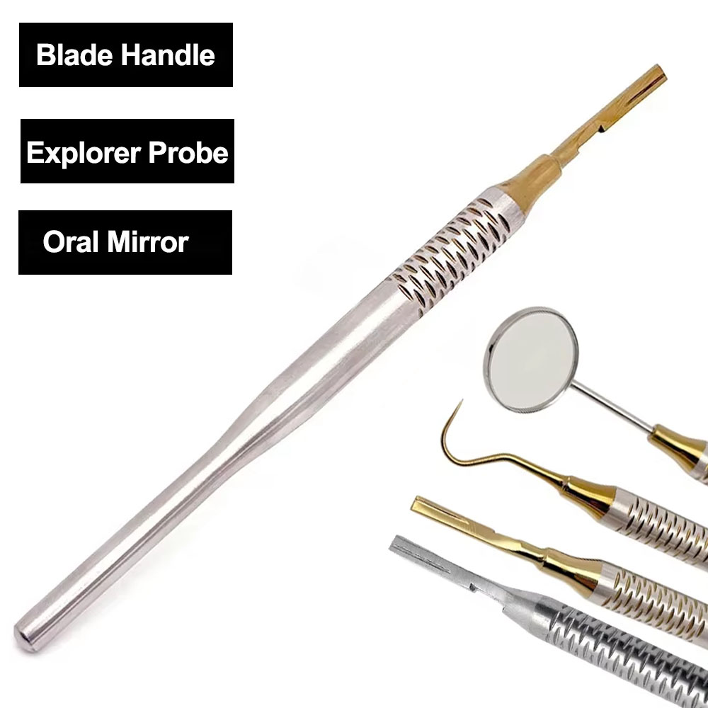 Dental Mirror Probe - 1 قطعة الفولاذ المقاوم للصدأ الأسنان