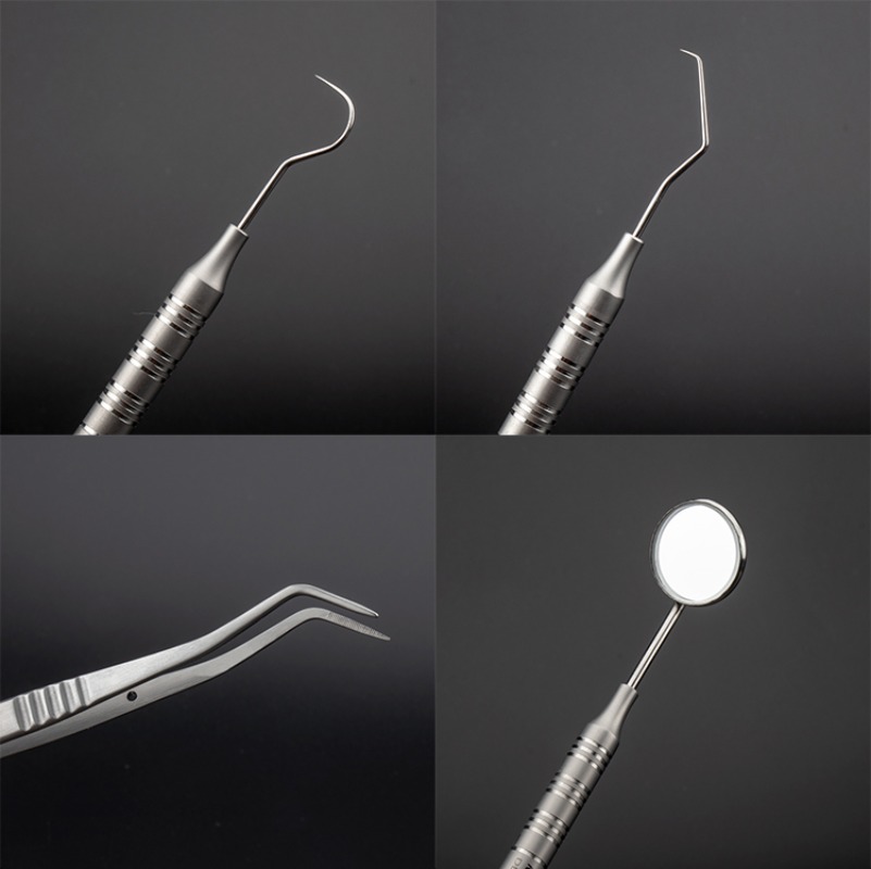 Dental Mirror Probe - 3 قطعة/المجموعة أداة طب الأسنان طقم