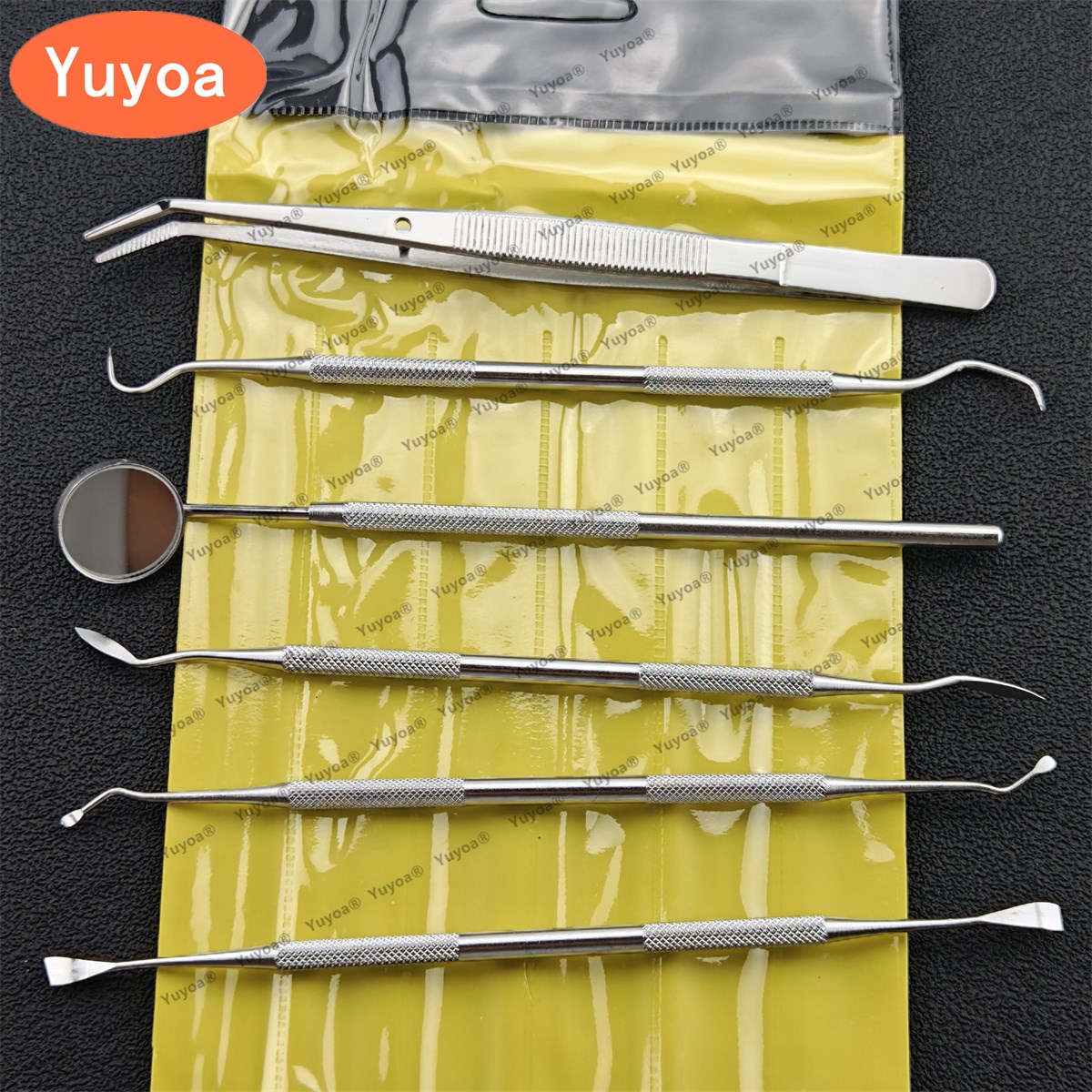 Dental Mirror Probe - 5 × 6 قطع/طقم أدوات طب