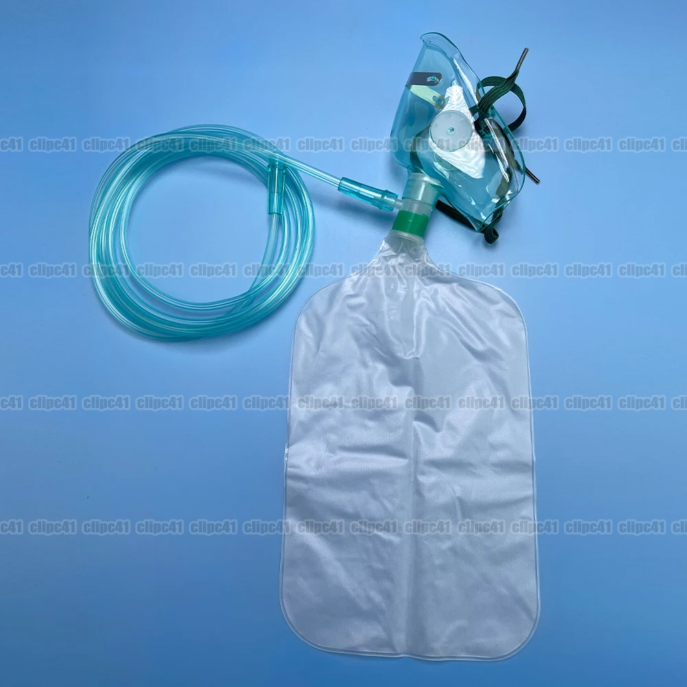 Oxygen Mask Non-Rebreather - قناع أكسجين للبالغين عالي التركيز مع