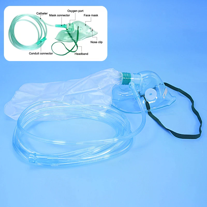 1 قطعة قناع الوجه الأكسجين عال - مراجعة Oxygen Mask Non-Rebreather وسعره