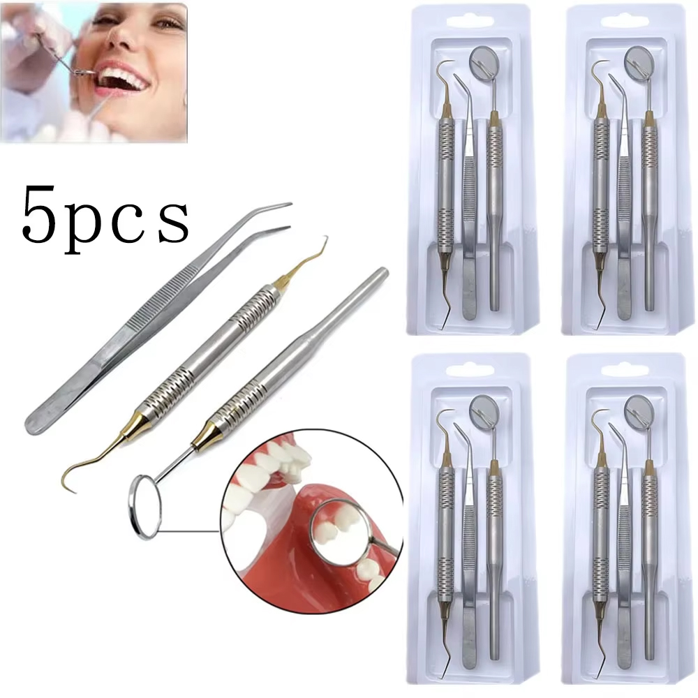 5 قطعة الأسنان مزدوجة نهاية ال - مراجعة Dental Mirror Probe وسعره