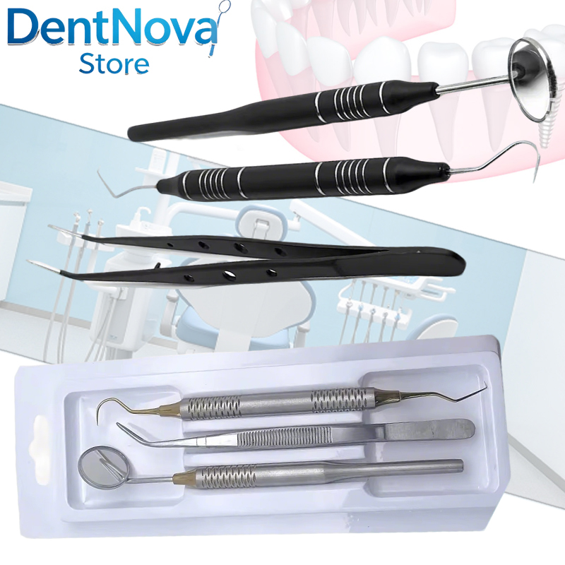 مجموعة فحص الأسنان من الفولاذ  - مراجعة Dental Mirror Probe وسعره