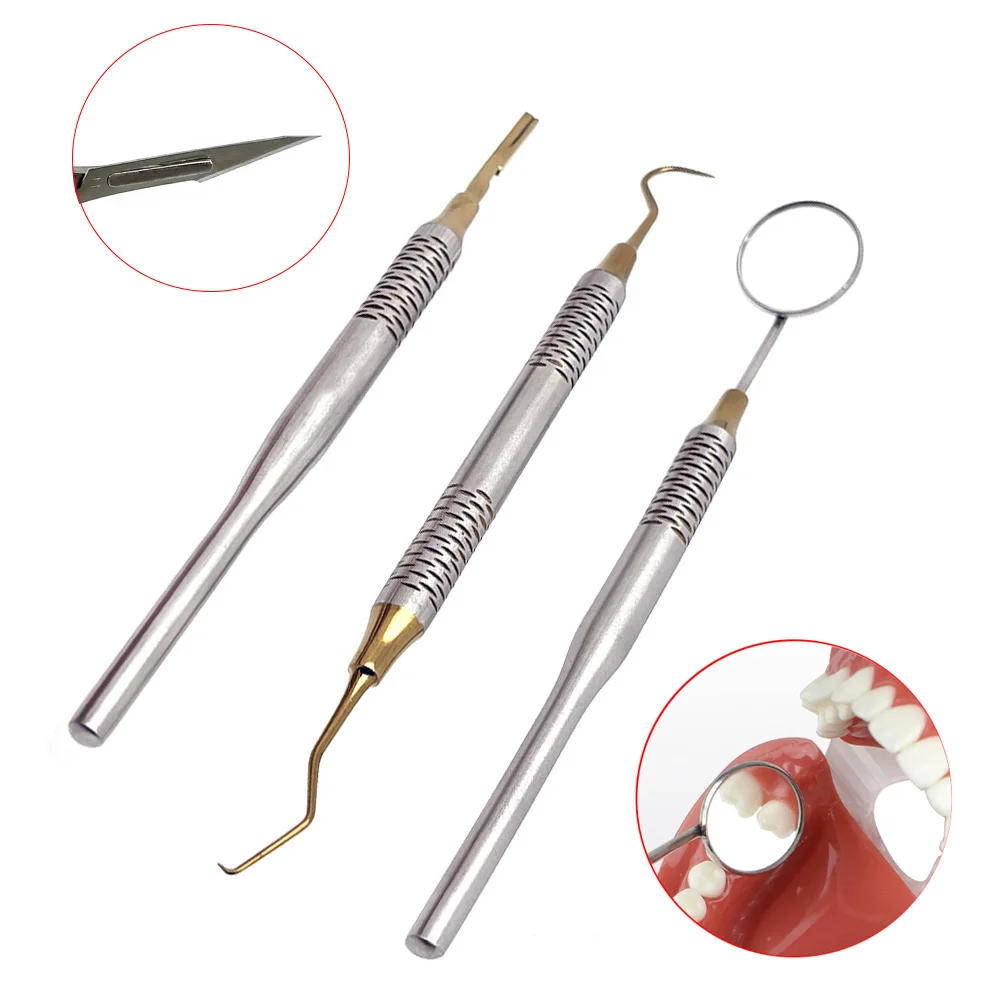 1 قطعة الفولاذ المقاوم للصدأ ا - مراجعة Dental Mirror Probe وسعره