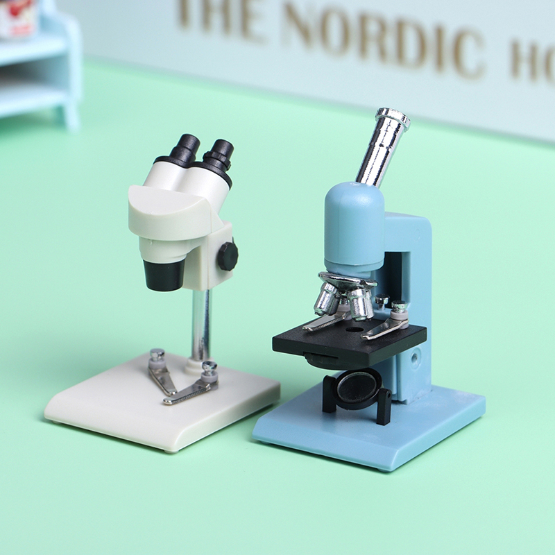1 قطعة 1:12 دمية مصغرة المجهر  - مراجعة Medical Laboratory Technology وسعره