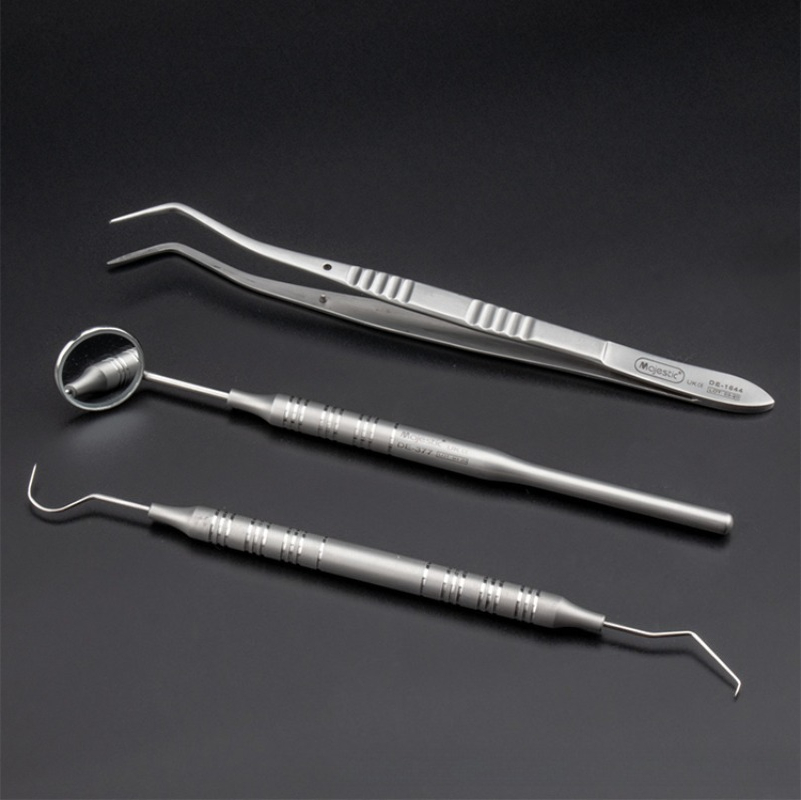 3 قطعة/المجموعة أداة طب الأسنا - مراجعة Dental Mirror Probe وسعره