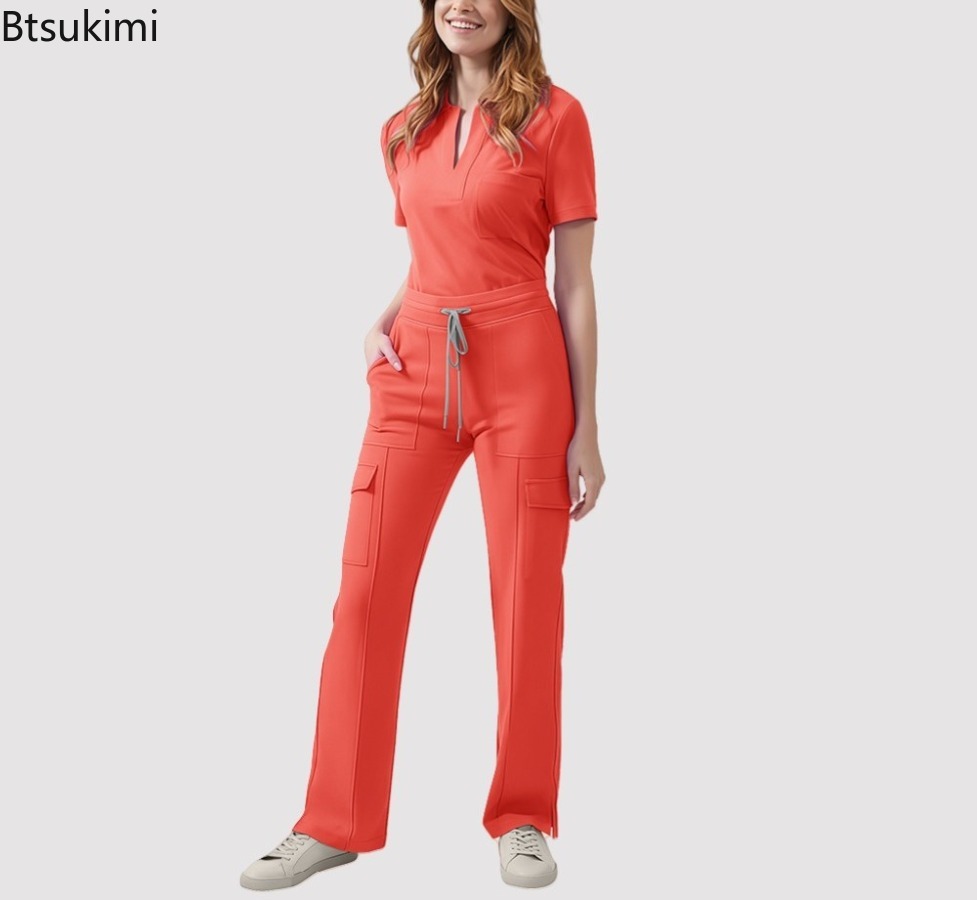 زي طبي نسائي للممرضات، طقم سكر - مراجعة Medical Lab Uniform وسعره