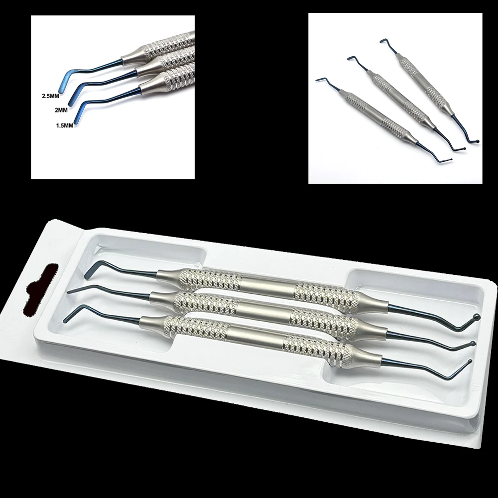 مجموعة من 3 ملاعق حشو الأسنان  - مراجعة Dental Mirror Probe وسعره