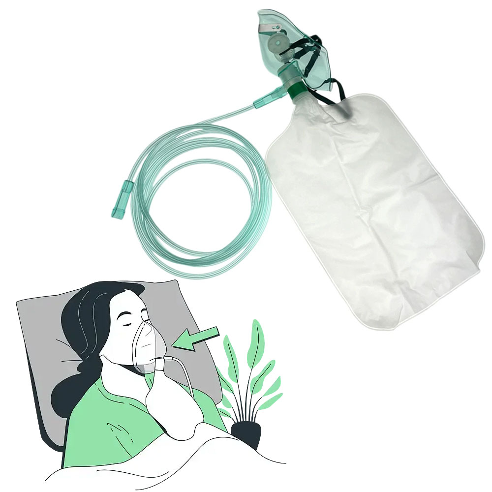 5-10 قطع من أقنعة الأكسجين عال - مراجعة Oxygen Mask Non-Rebreather وسعره