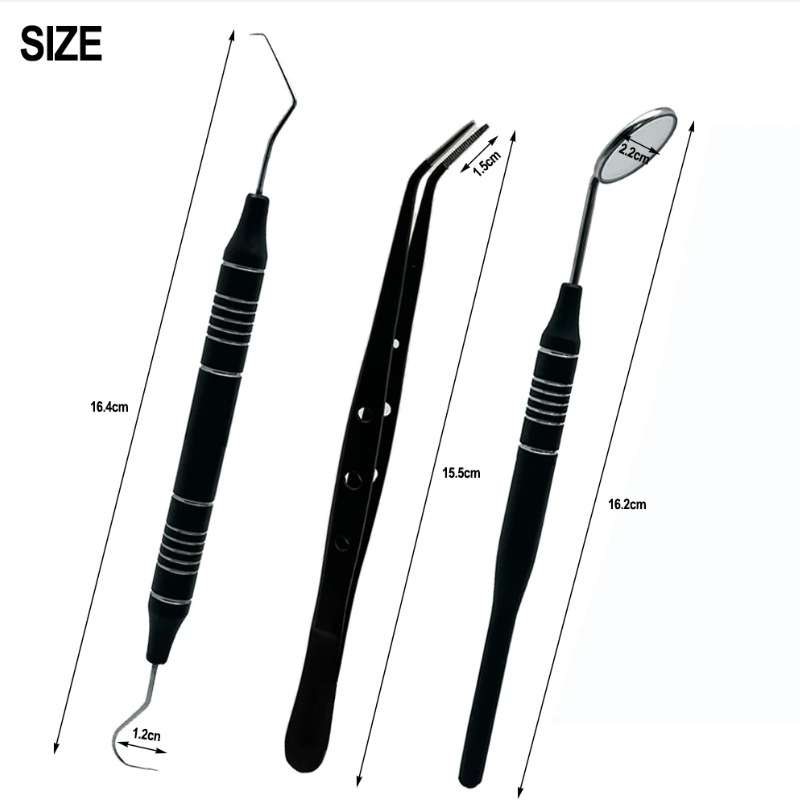 طقم مرآة أسنان من 3 قطع، مرآة  - مراجعة Dental Mirror Probe وسعره